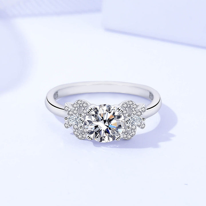 Sterling Silver Moissanite Ring
