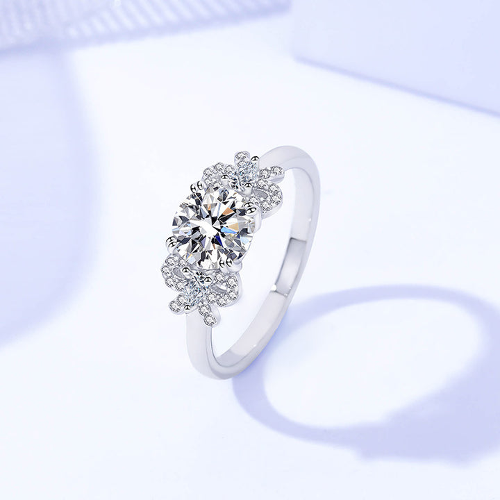 Sterling Silver Moissanite Ring