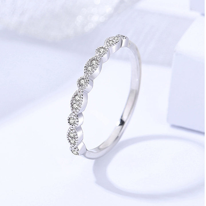 Sterling Silver Moissanite Ring