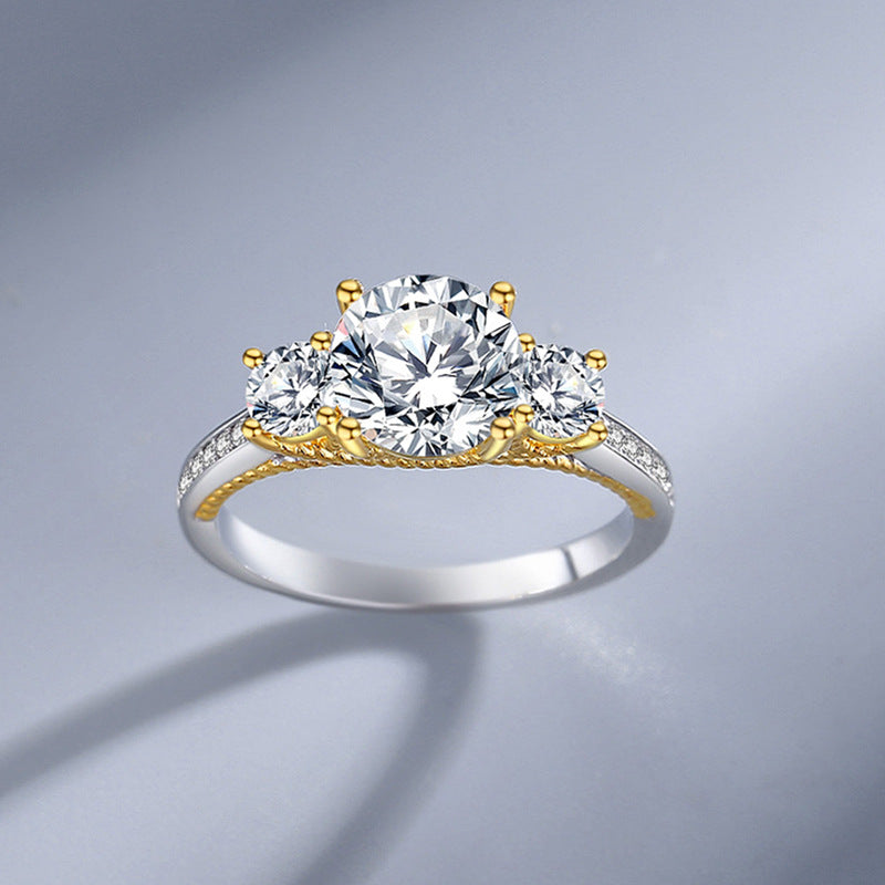 Sterling Silver Moissanite Ring