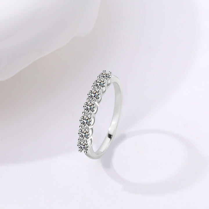 Sterling Silver Moissanite Ring
