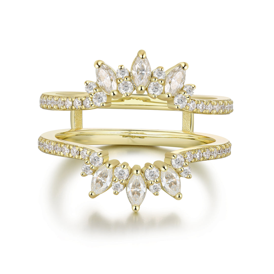 Sterling Silver Lab Moissanite Ring