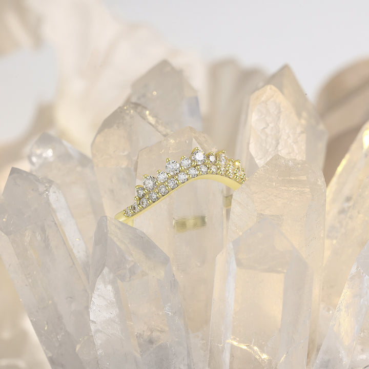 Sterling Silver Lab Moissanite Ring
