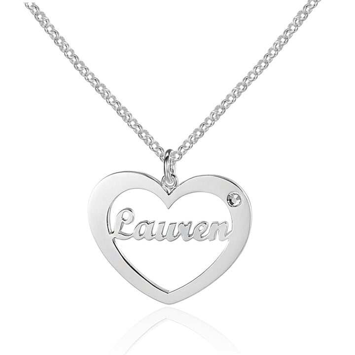 Custom Heart Name Necklace