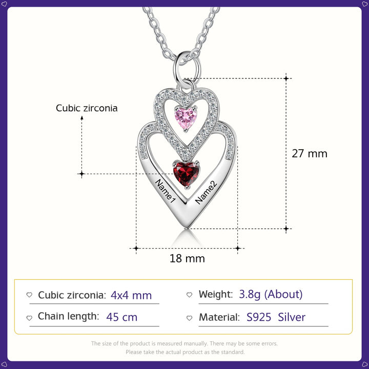 Silver Heart Shape Necklace
