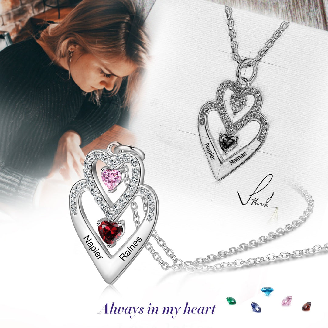 Silver Heart Shape Necklace