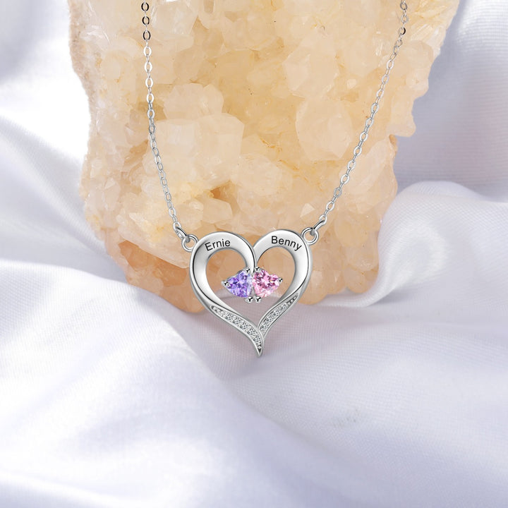 Birthstone Heart Shape Necklace