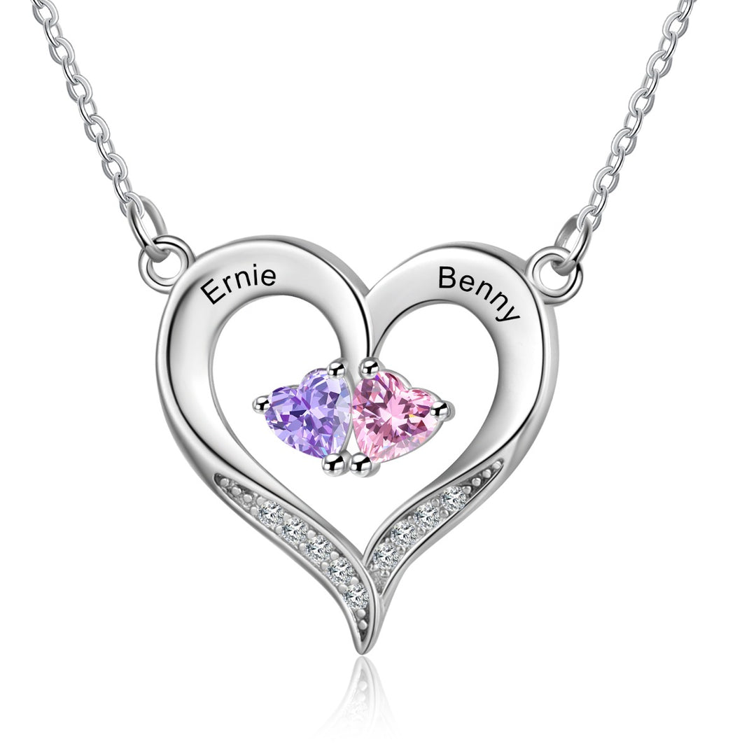 Birthstone Heart Shape Necklace