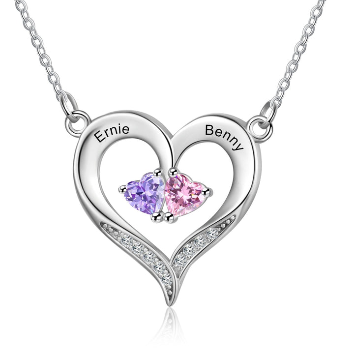 Birthstone Heart Shape Necklace