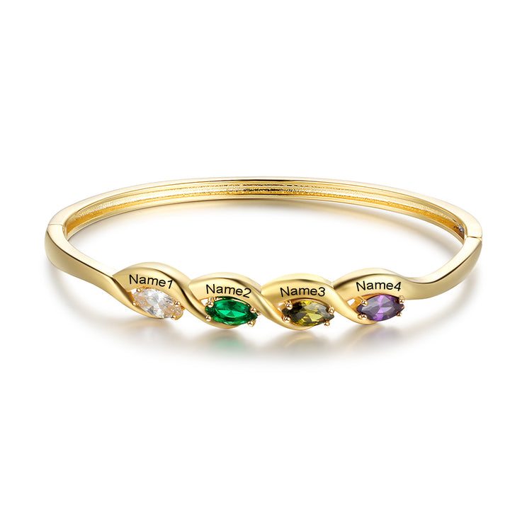 Birthstone Gold Plated Bracelet