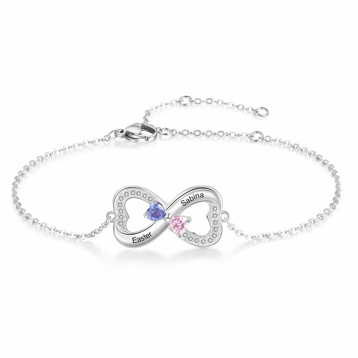 Double Heart Bracelet