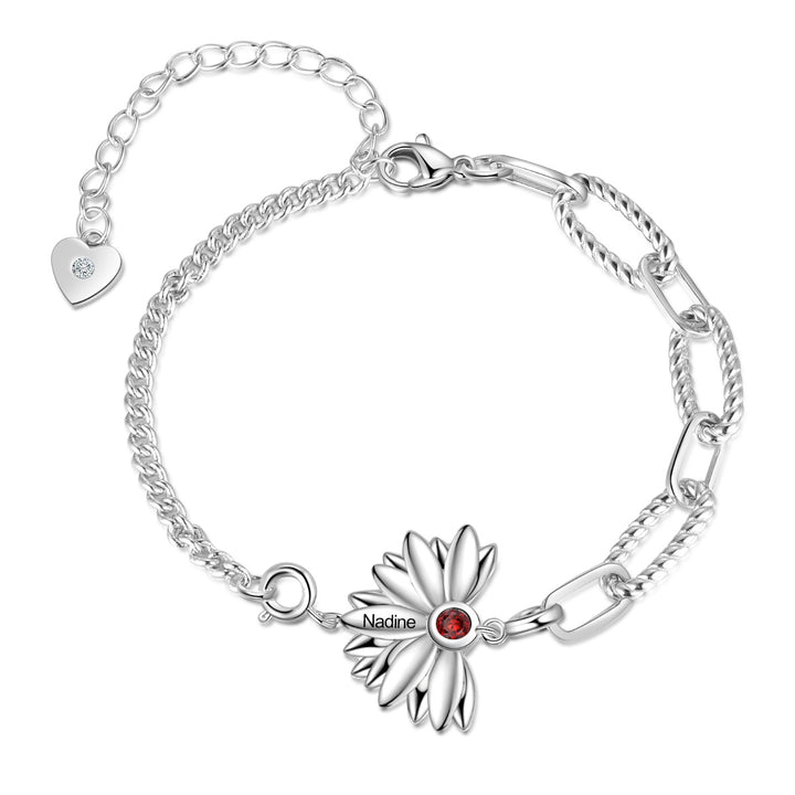 Plated Sunflower Bracelet
