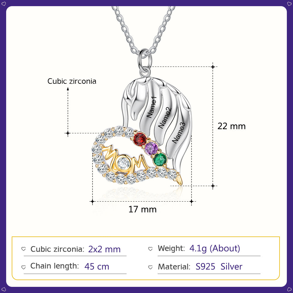 Engraved silver Necklace