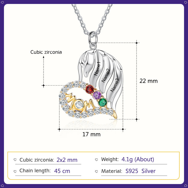 Engraved silver Necklace