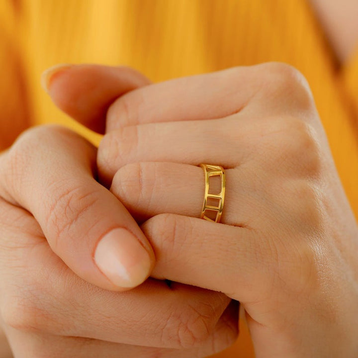 Personalized  Silver Ring