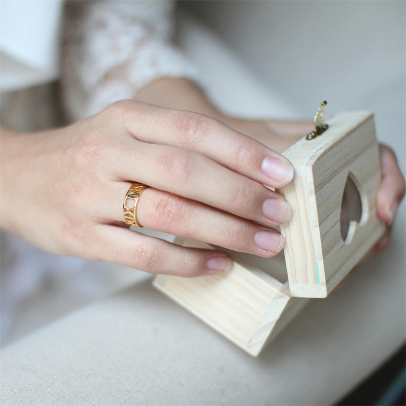 Personalized  Silver Ring