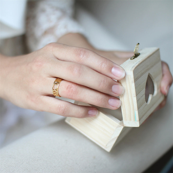 Personalized  Silver Ring