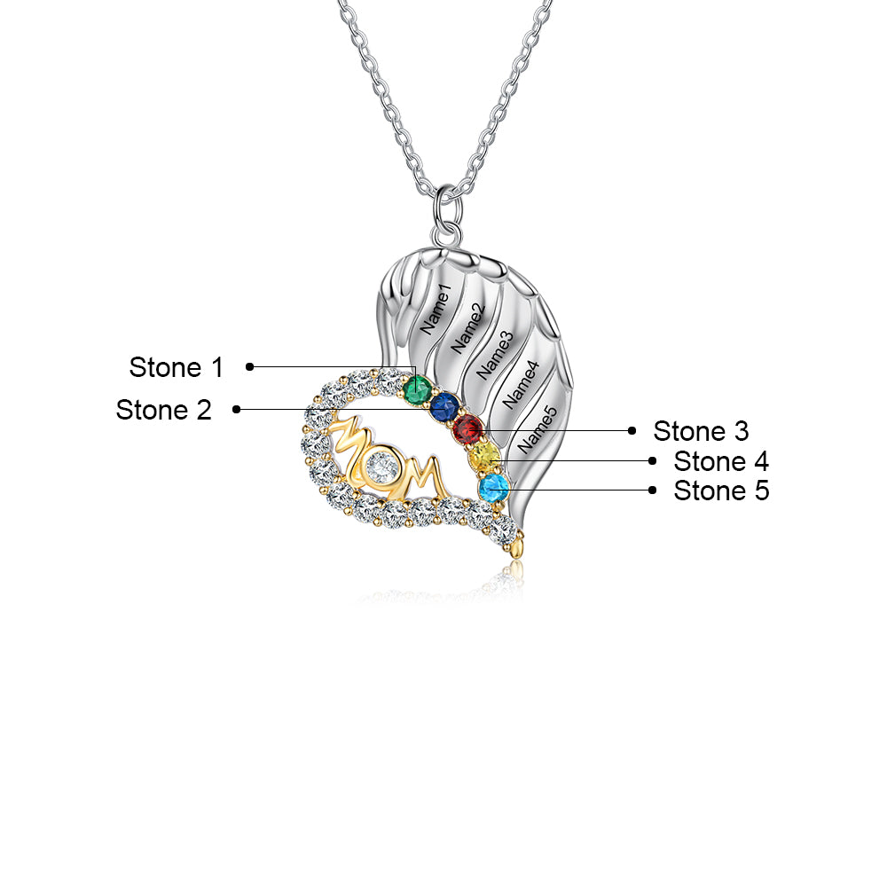 Engraved silver Necklace