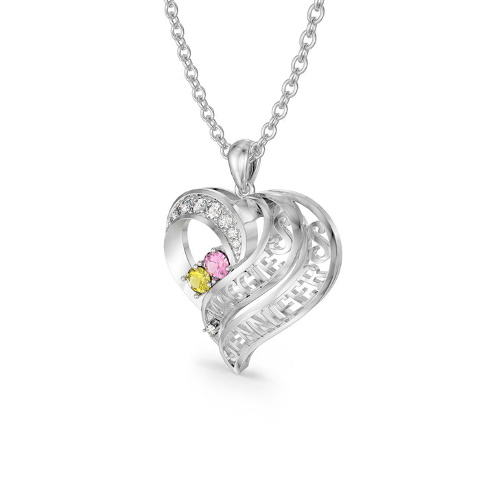 Custom 3D Heart Necklace