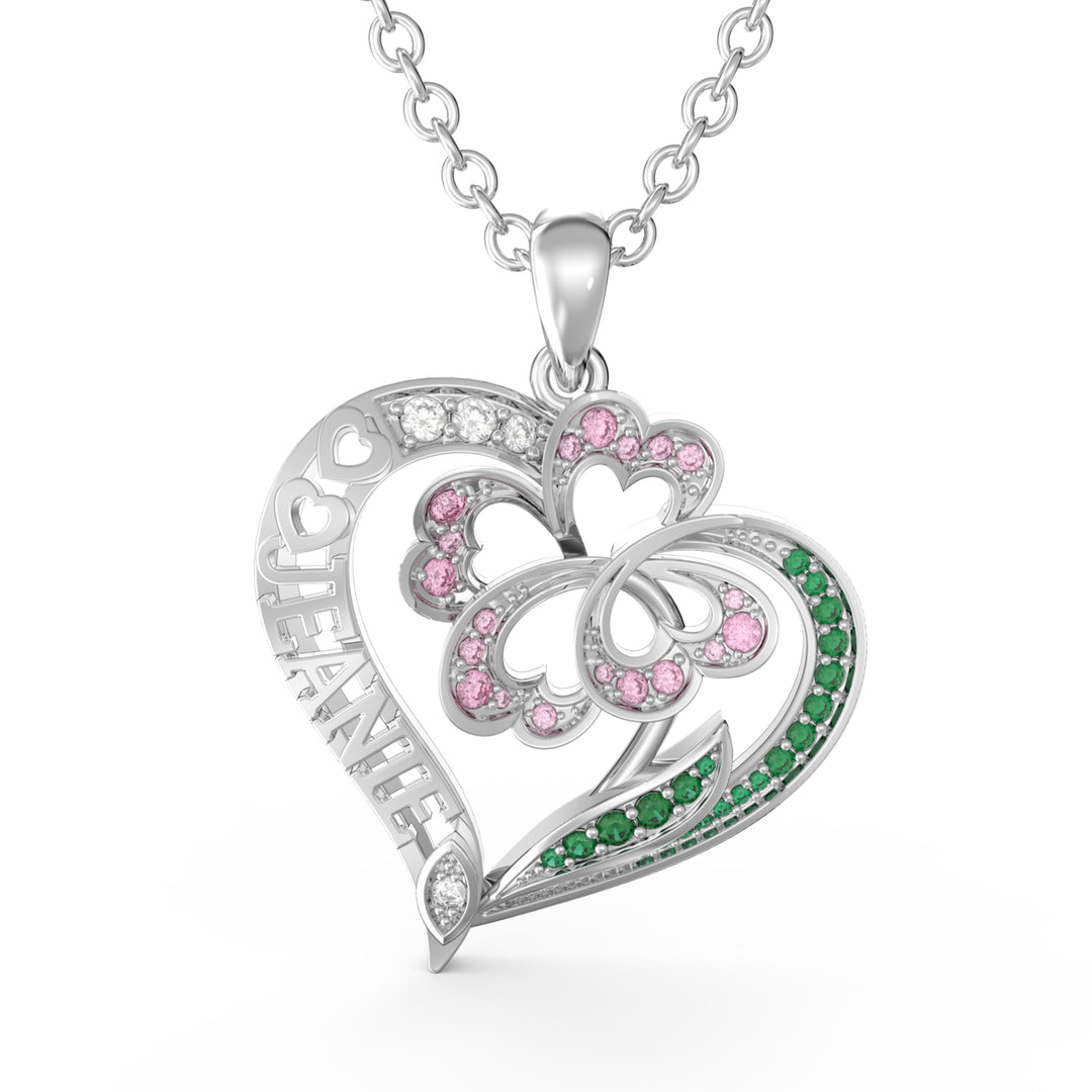 3D Custom Heart Necklace