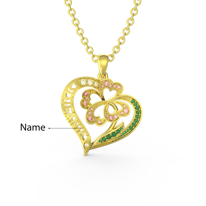 3D Custom Heart Necklace
