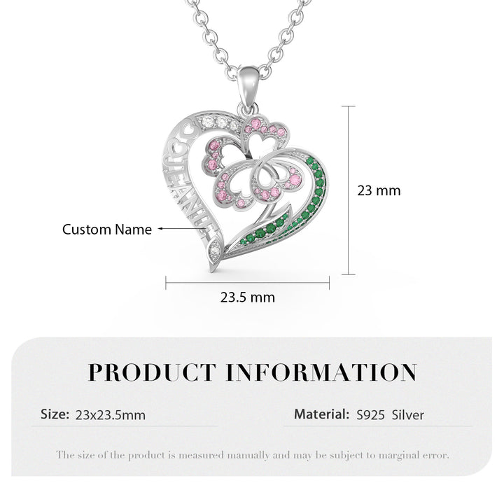 3D Custom Heart Necklace