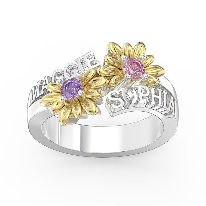 3D Jewelry Sunflower Ring