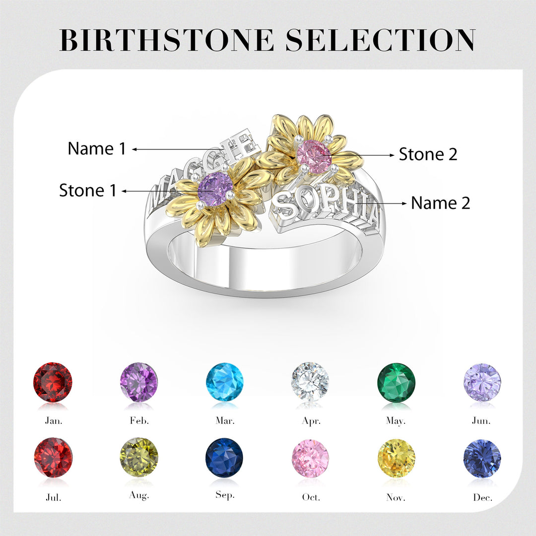 3D Jewelry Sunflower Ring