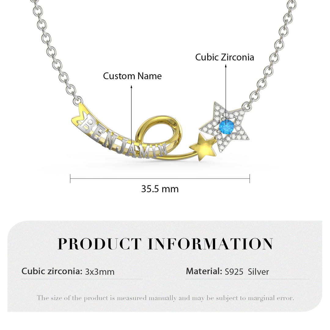 Custom 3D Star Necklace