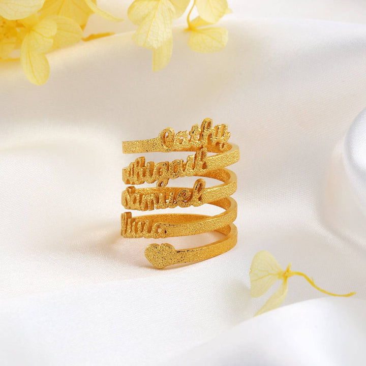Copper Personalized Name Ring