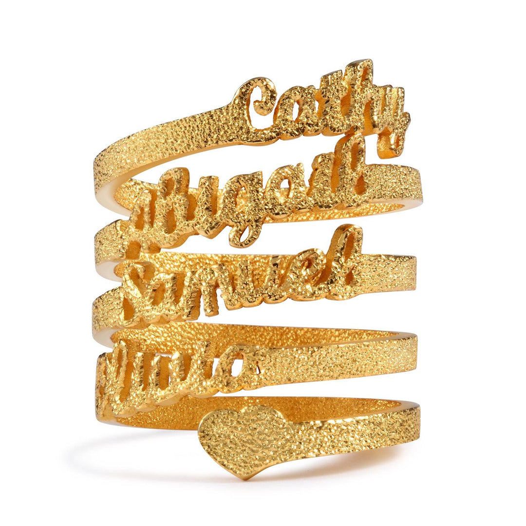 Copper Personalized Name Ring
