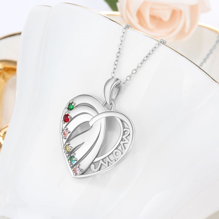 Birthstones Heart Necklace