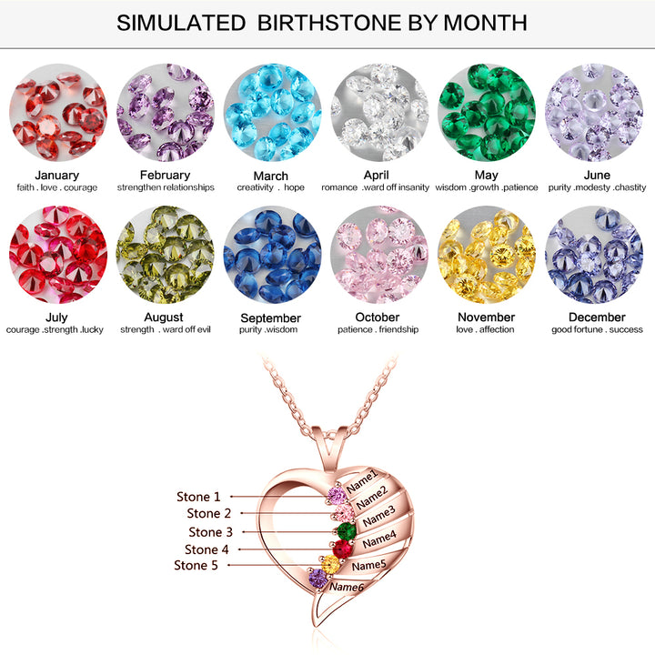 Heart Necklace Cubic Zirconia