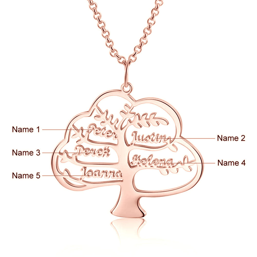 Rhodium Plated Name Necklace