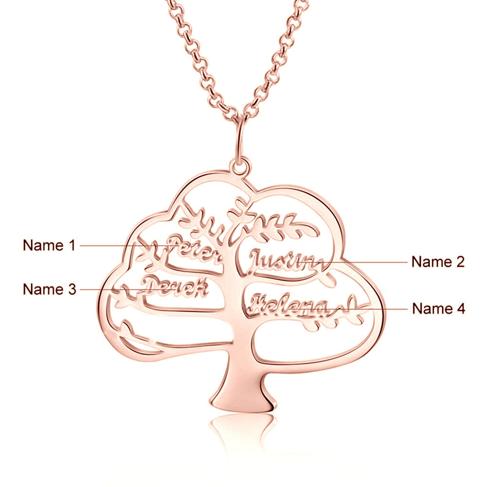 Rhodium Plated Name Necklace