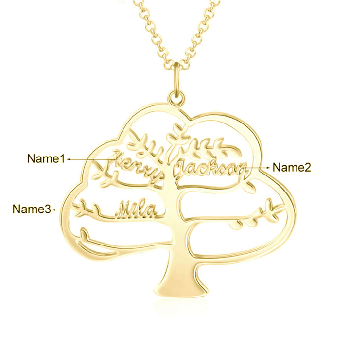 Rhodium Plated Name Necklace