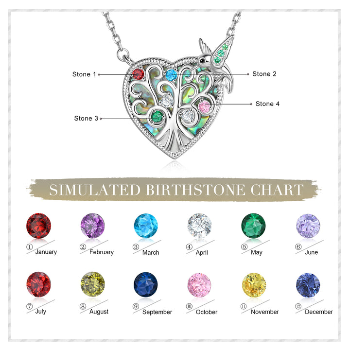 Plated Bird Heart Necklace