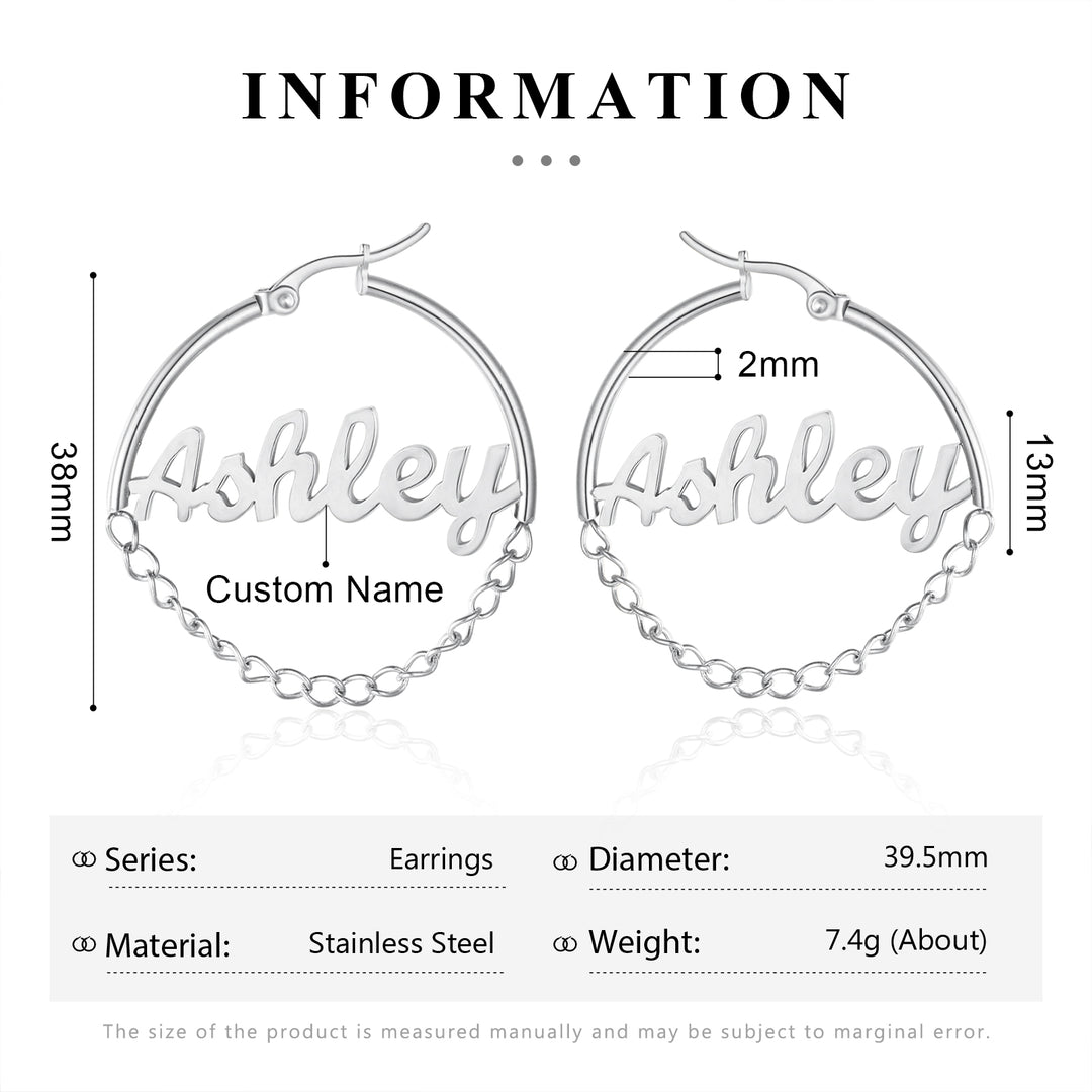 Custom Name Earrings