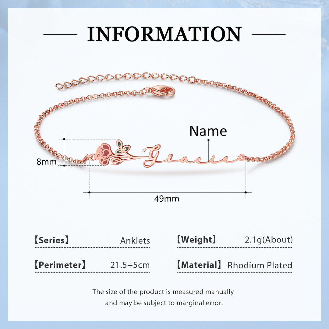 Custom Birthflower Bracelet