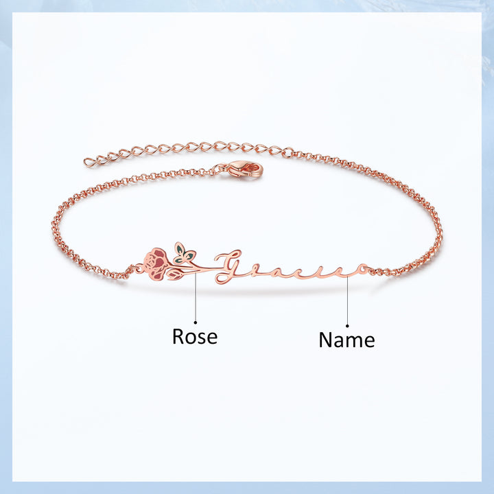 Custom Birthflower Bracelet