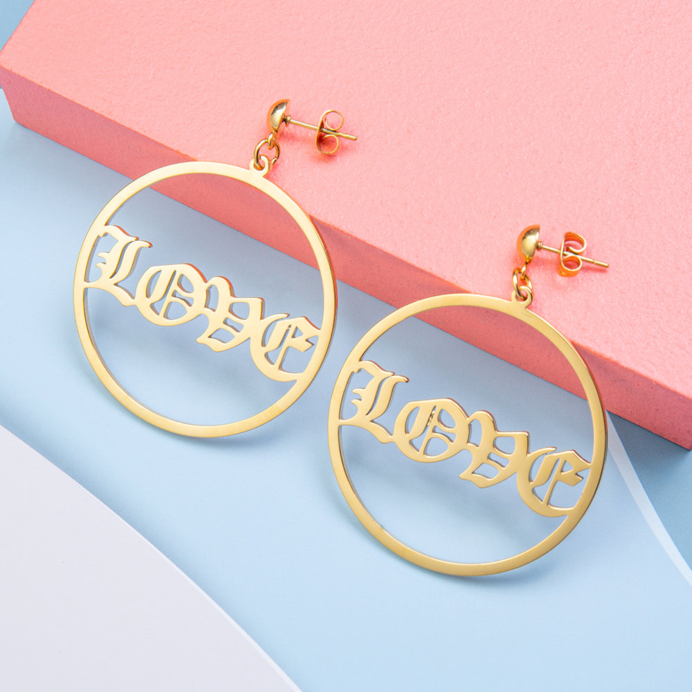 Custom Name Earrings