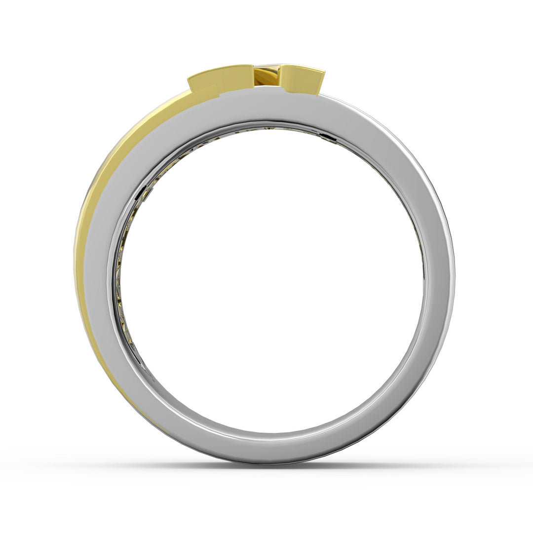 Custom 3D Letter Couple Ring