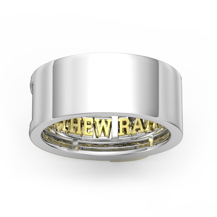 Custom 3D Letter Couple Ring
