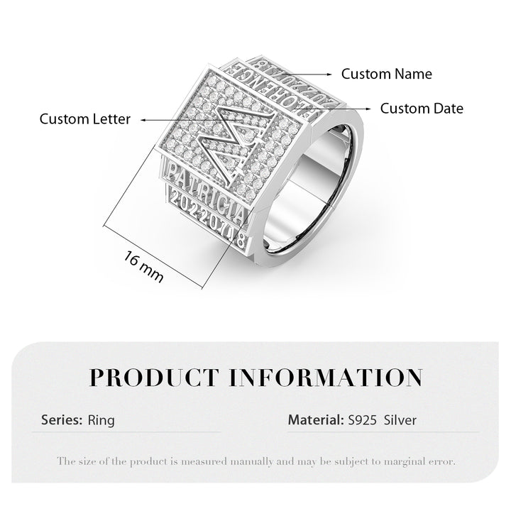 3D Jewelry Signet Ring