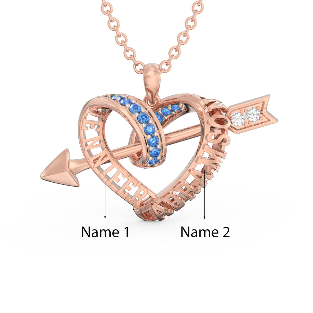 Custom 3D Heart Necklace