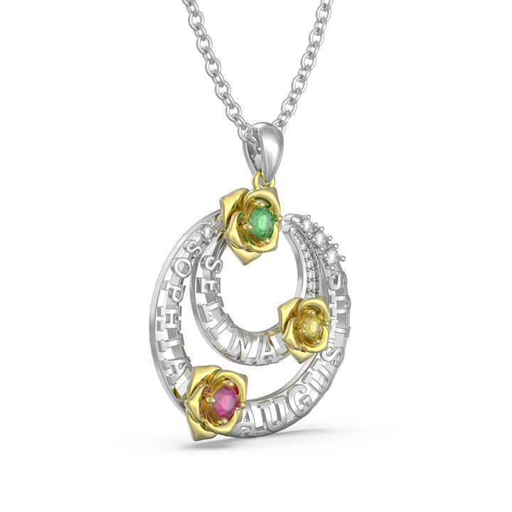 Custom 3D Flower Necklace