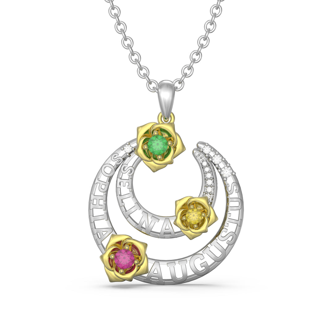 Custom 3D Flower Necklace