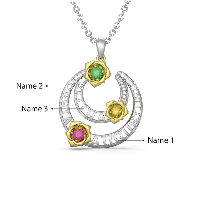 Custom 3D Flower Necklace