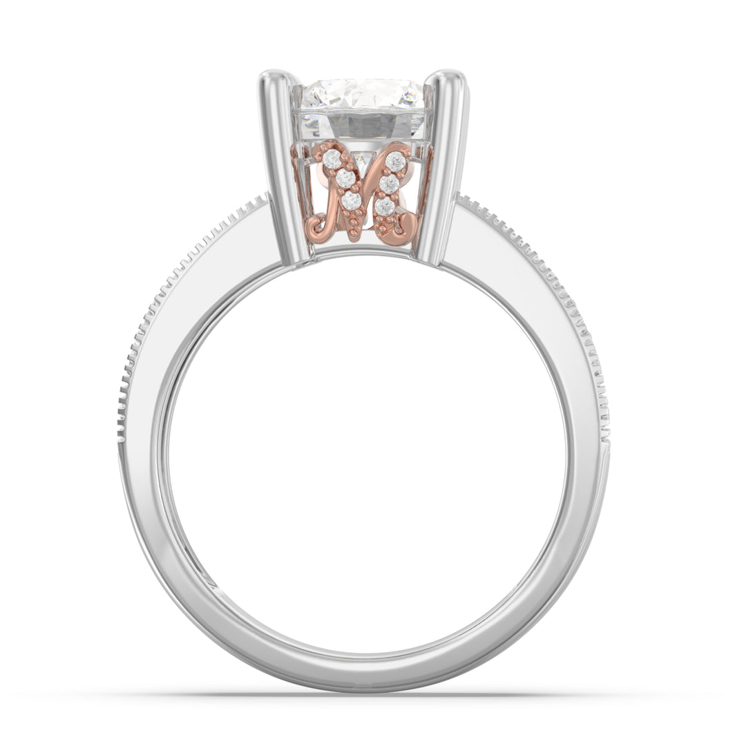 Custom 3D Silver Couple Ring