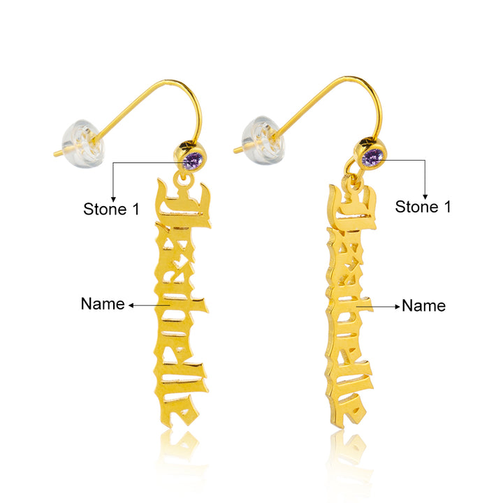 Custom Name Earrings